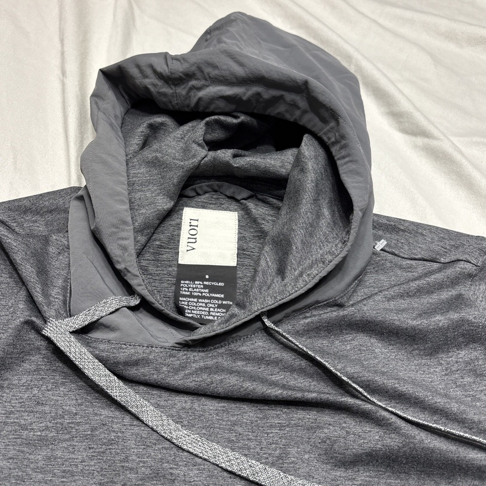 VUORI Sunday Element Men's Hoodie Pullover Sweatshirt Gray Sz Small V264 Stretch